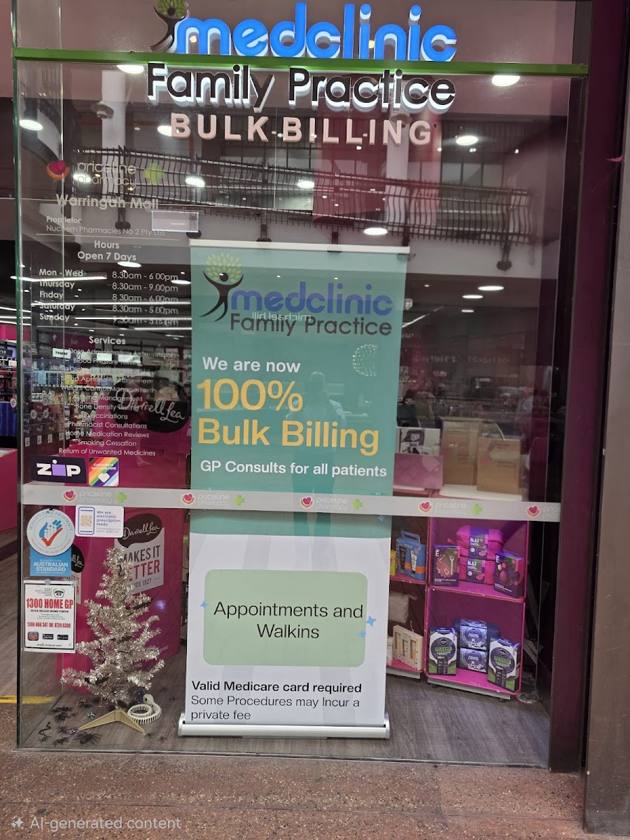 Photo via Google Maps · Medclinic Family Practice -WARRINGAH MALL